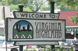 Virginia Highlands welcome sign